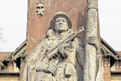 Auch die sowjetische Armee hat Spuren hinterlassen.