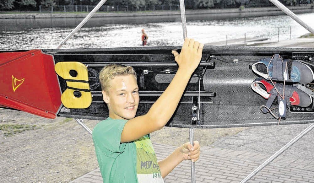 Max Kürschner möchte sich an der Sportschule in Magdeburg das Rüstzeug für den Start bei internationalen Regatten holen.