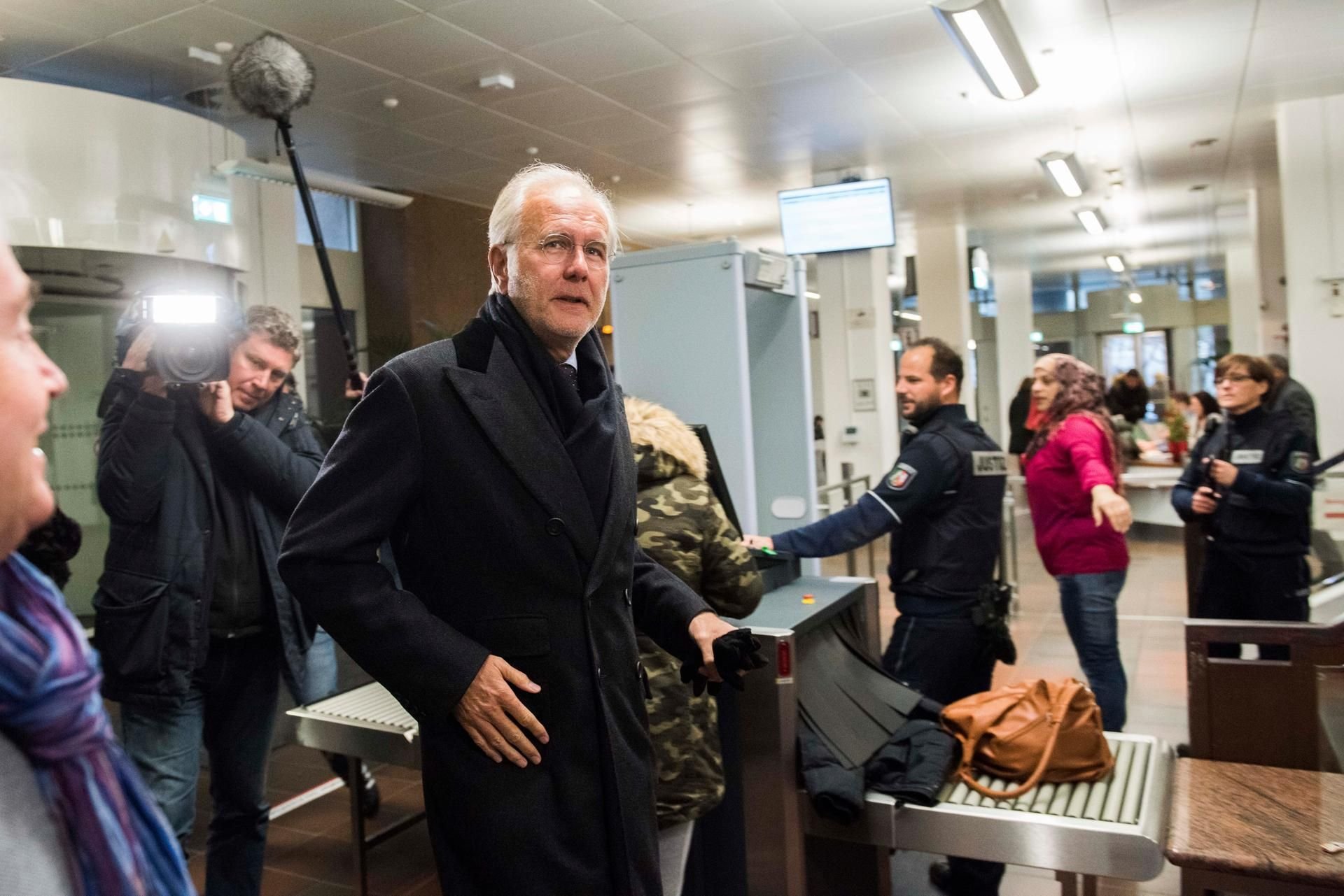 Als Zeuge im Stalking-Prozess sagte Harald Schmidt am Montag vor Gericht aus.