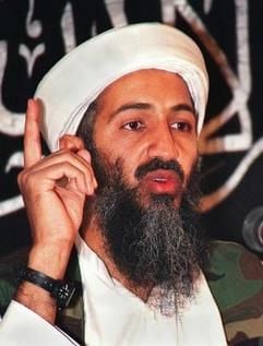 Das Bild zeigt den Führer der El-Kaida-Bewegung Osama Bin Laden (Foto: MZ-Archiv).