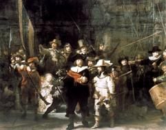 Das Gemälde «Die Nachtwache» des niederländischen Malers Rembrandt Harmensz van Rijn (undatiertes Archivbild). (Foto: MZ)