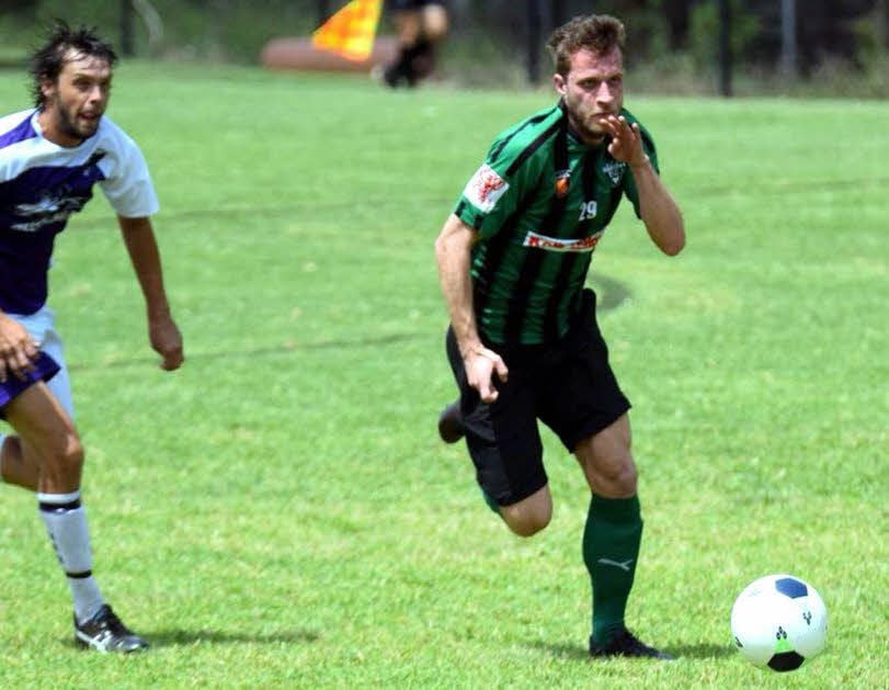 Tom Butzmann im Trikot seines neuen Vereins Kahibah FC
