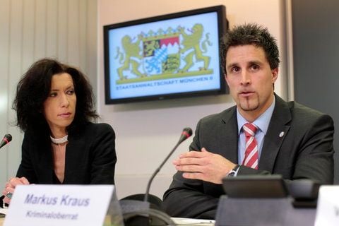 Kriminaloberrat und Leiter der Mordkommission, Markus Kraus und Oberstaatsanwältin Andrea Titz (FOTO: DAPD)