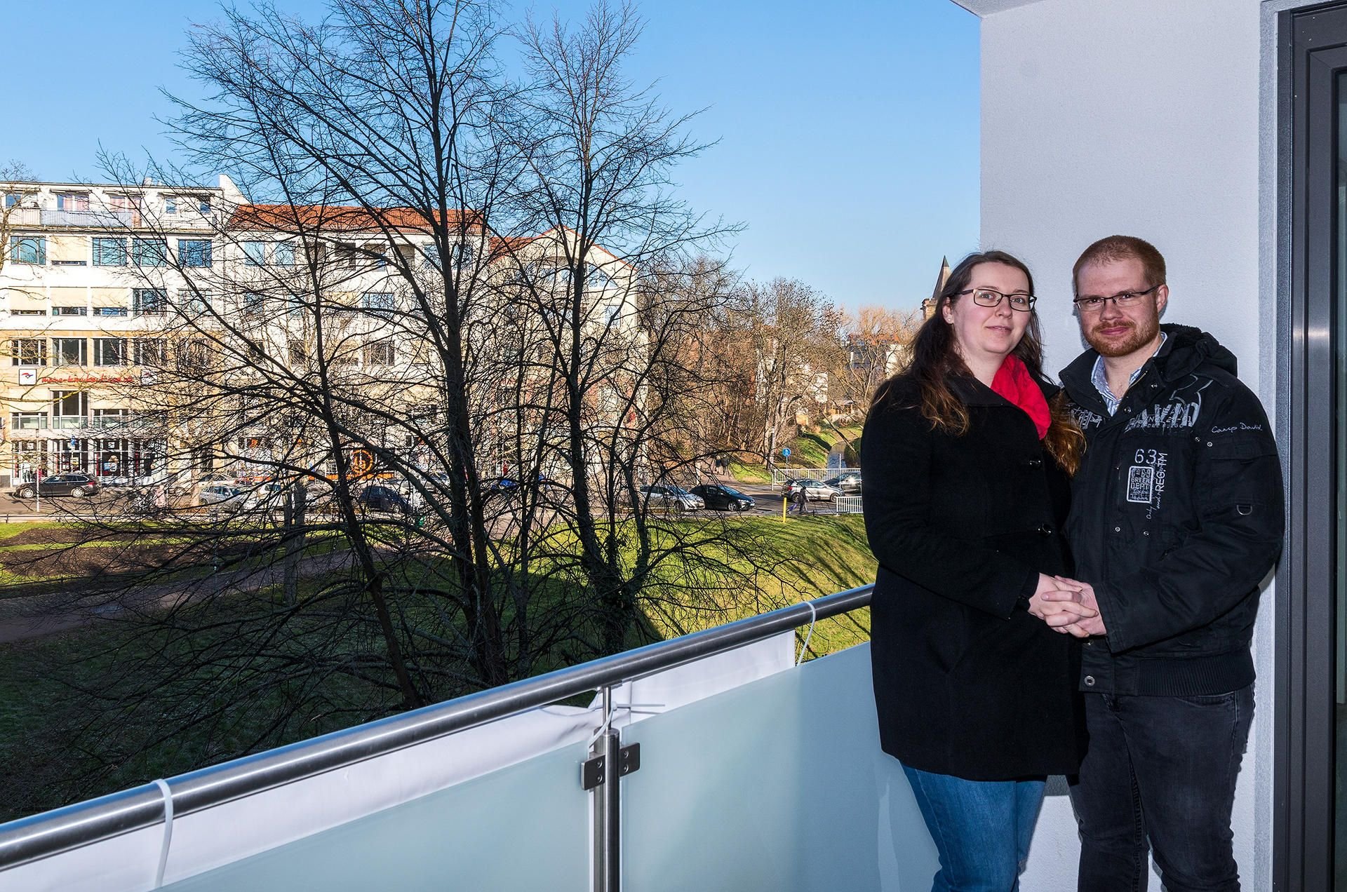Manuela und Michael Schuster haben sich für einen Umzug nach Merseburg entschieden.