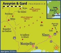 Geprägt von Schluchten und Flüssen - die Gegend um Aveyron und Gard in Südfrankreich ist daher reich an Brücken. (Foto: dpa)
