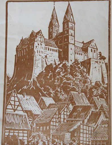 Spitzmanns Farbdurck „Schlossansicht“