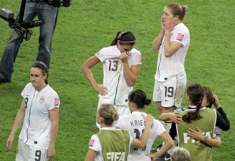 ... sind die Amerikanerinnen todunglücklich. (FOTOS: DPA)
