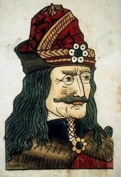 Kolorierter Holzschnitt (15. Jhr.): Fürst Vlad Tepes II., genannt Dracula. (Foto: dpa)