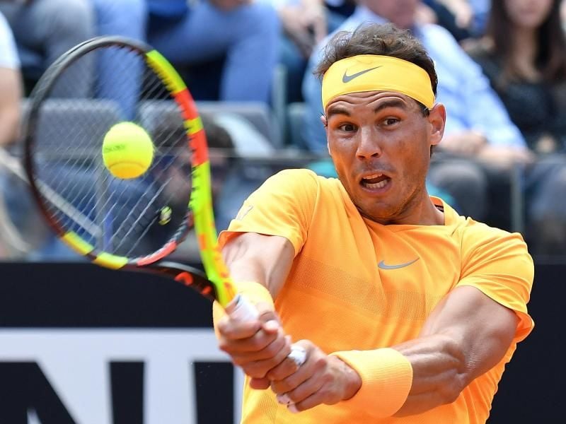 Steht im Rom im Finale. Rafael Nadal aus Spanien. Foto: Ettore Ferrari