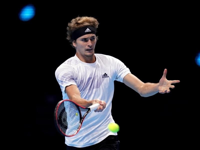 Hat seinen ersten Sieg bei den ATP Finals geholt: Alexander Zverev in Aktion. Foto: John Walton/PA Wire/dpa