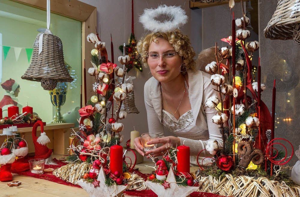 Caroline Niederhausen hat für ihre Kunden jetzt schon an Weihnachten gedacht.