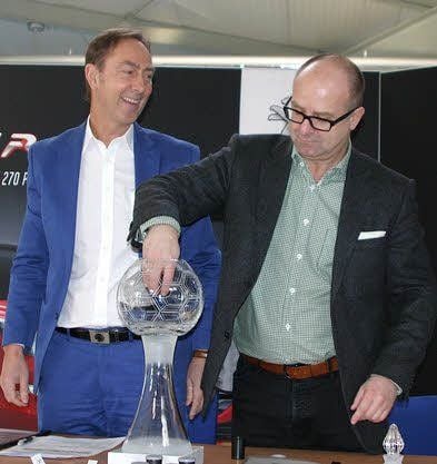 Ralph Hirsch (links) und Thomas Stein losten am Freitag aus.