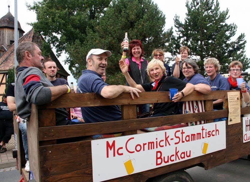 Mitglieder des MC Cormick-Clubs Buckau