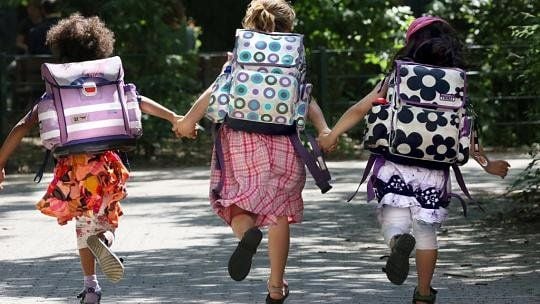 Sicher in die Schule. Das muss geübt werden.