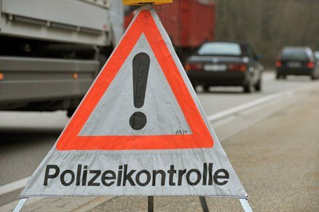 Bei einer Geschwindigkeitskontrole in