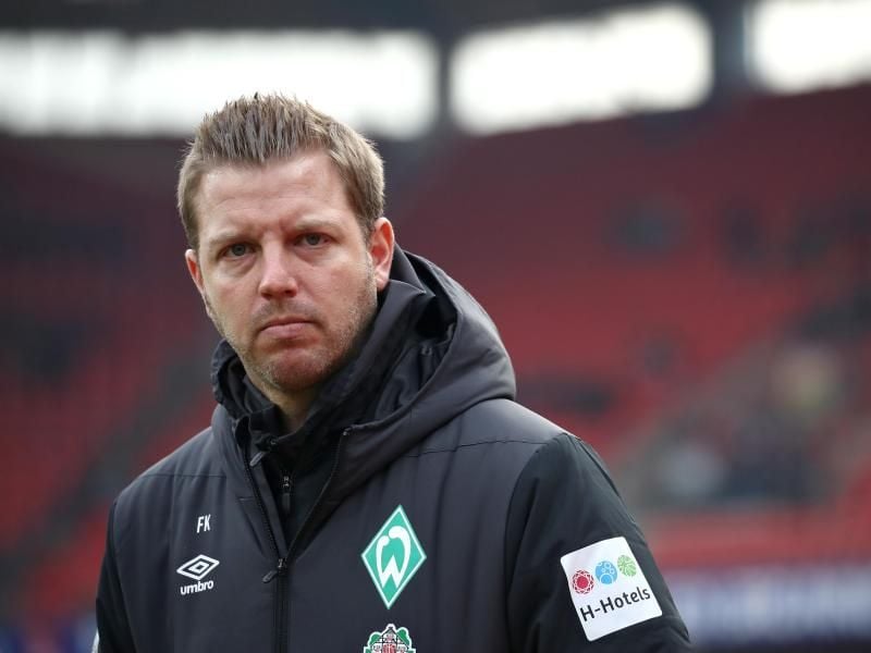 Trainer Florian Kohfeldt will mit den Bremern gegen Augsburg punkten. Foto: Daniel Karmann