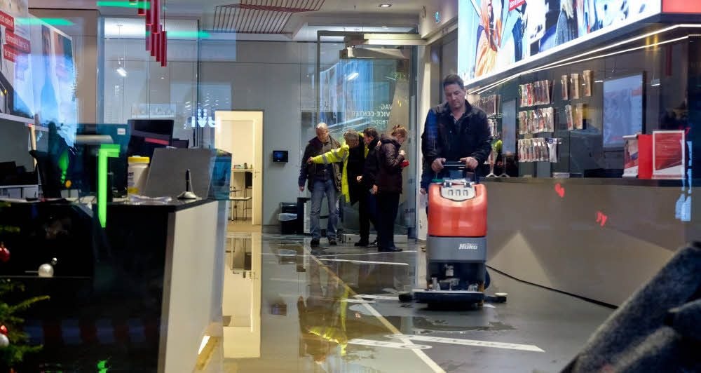 Das Havag-Center wurde gereinigt.