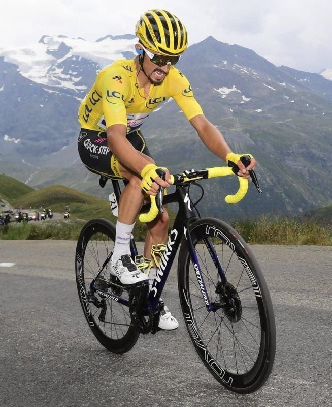 Julian Alaphilippe trug bei der Tour de France für 14 Tage das Gelbe Trikot des Gesamtführenden.