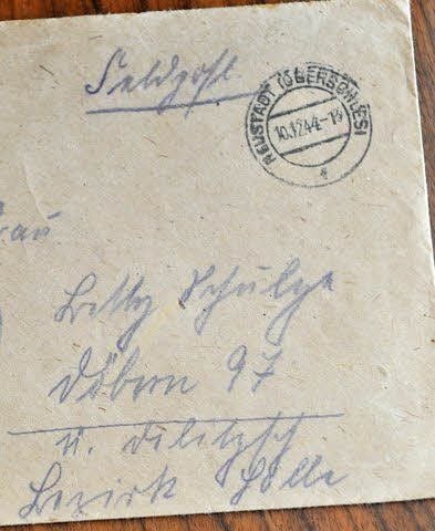 Ein Feldpostbrief in Sütterlin