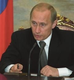 Russlands Präsident Waldimir Putin während einer Kabinettssitzung im Kreml in Moskau. (Foto: dpa)