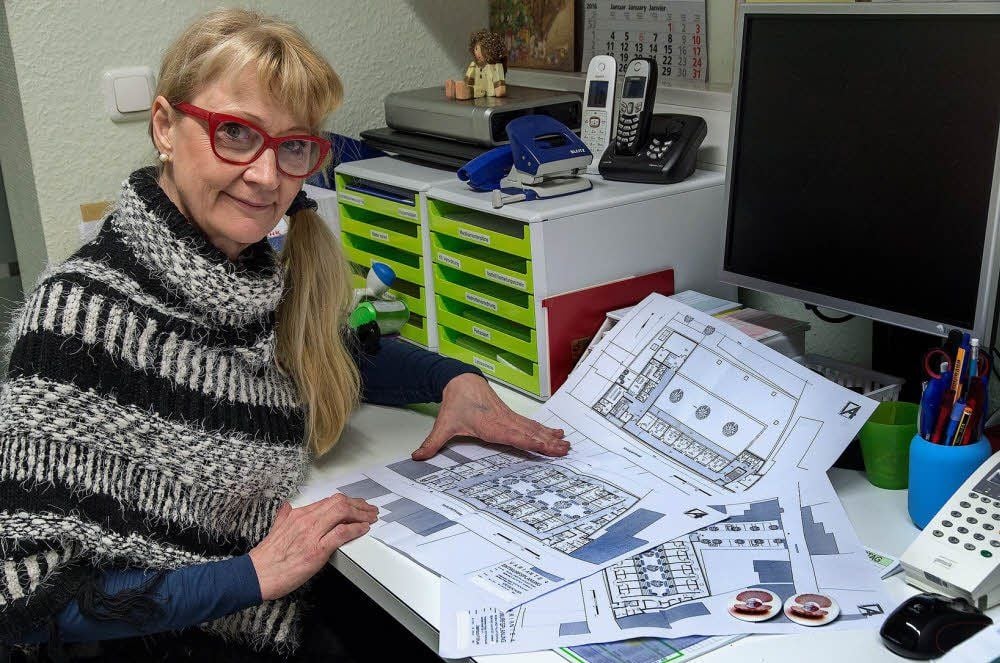 Elisabeth Wölbling zeigte erste Entwürfe für das Hospiz.