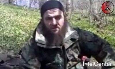 Szene aus dem Video-Statement von Emir Doku Umarow. (Foto: IntelCenter)