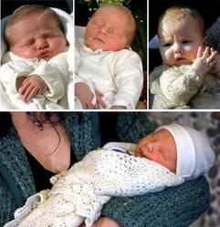Europas Monarchien können sich derzeit über Kindermangel nicht beklagen. Kombo mit Archivbildern zeigt (v.l.-r.o.n.u.): Die kleine Leonor, das erste Kind von Thronfolger Felipe (37) und Prinzessin Letizia (33), aufgenommen am 07.11.2005, Emmanuel Leopold Guillaume François Marie, der am 4. Oktober geborene Sohn von Prinzessin Mathilde (32) und Kronprinz Philippe (45), aufgenommen am 06.10.2005, Alexia, die zweite Tochter von Thronfolger Willem- Alexander (38) und seiner Frau Máxima (34), aufgenommen am 06.11.2005 und Dänemarks noch namenlos möglicher Thronfolger, der Sohn von Traumpaar Kronprinz Frederik (37) und Prinzessin Mary (33), der am 21. Januar getauft werden soll (Aufnahme vom 18.10.2005). Am Samstag (03.12.2005) brachte die norwegische Prinzessin Mette-Marit (32) einen Sohn zur Welt. Es ist ihr zweites gemeinsames Kind mit Kronprinz Haakon (32). (Foto: dpa)