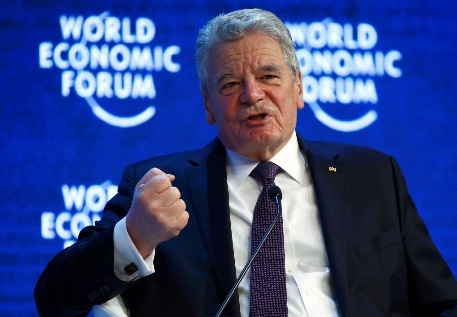 Bundespräsident Joachim Gauck hielt auf dem Weltwirtschaftsforum ein Plädoyer für Europa.