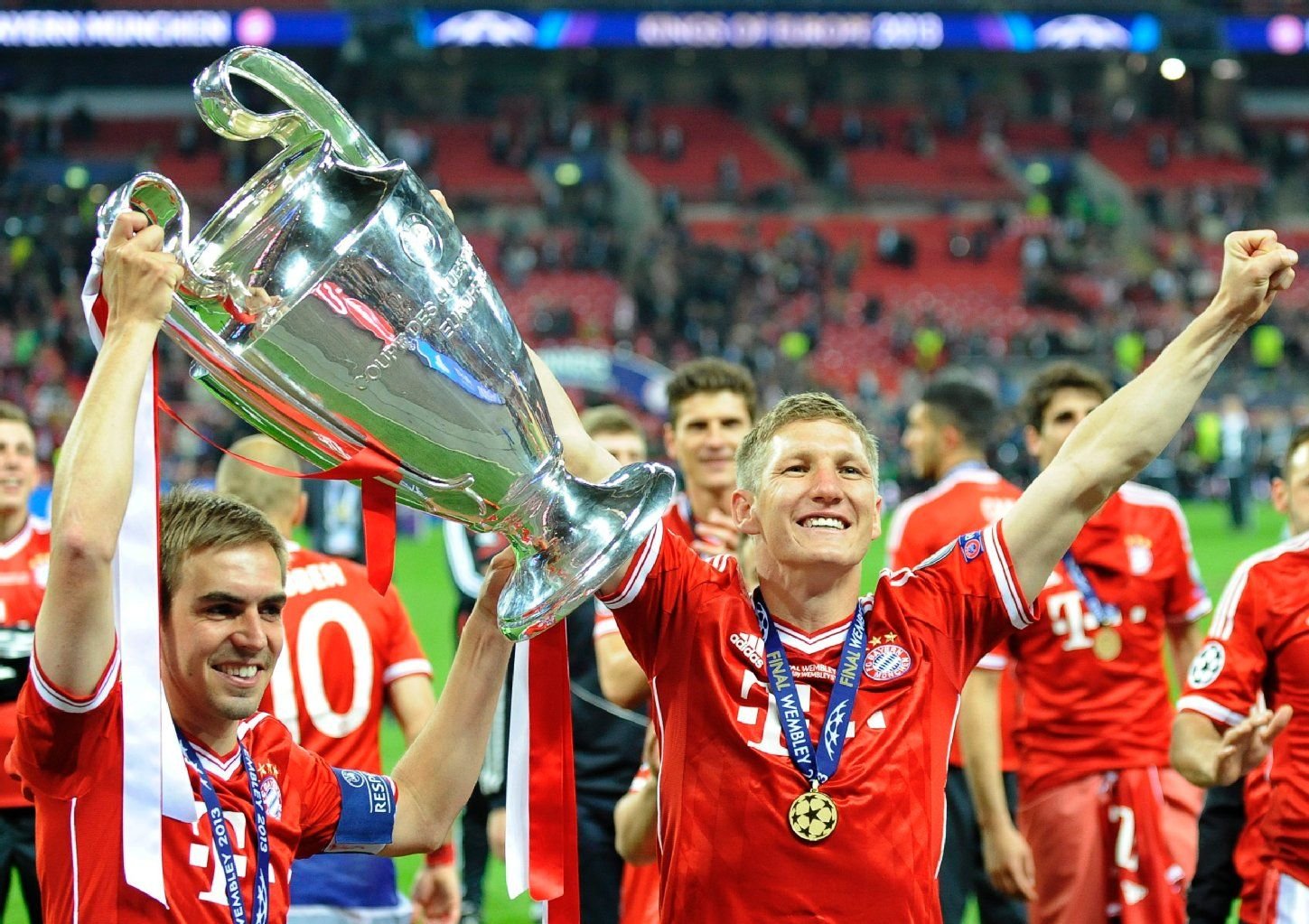 Schweinsteigers größter Triumph auf Klubebene: Der Gewinn der Champions League im Jahr 2013. Mit Manchester United wird er wohl nicht direkt um Europas Krone mitspielen.