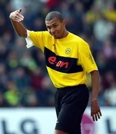 Dortmunds brasilianischer Stürmer Marcio Amoroso am 15. März 2003 im heimischen Westfalenstadion. (Foto: dpa)