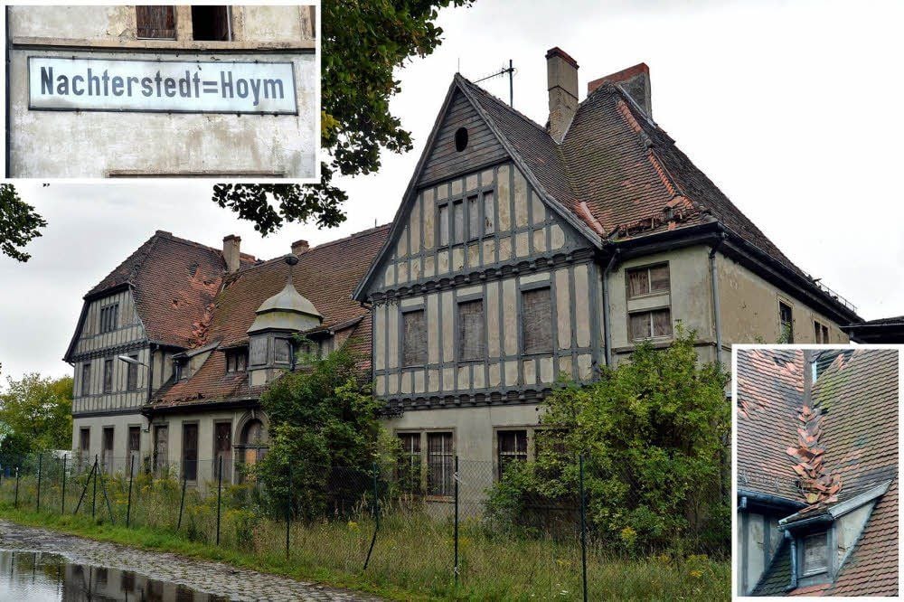Das Bahnhofsgebäude in Nachterstedt ist in einem schlechten baulichen Zustand.