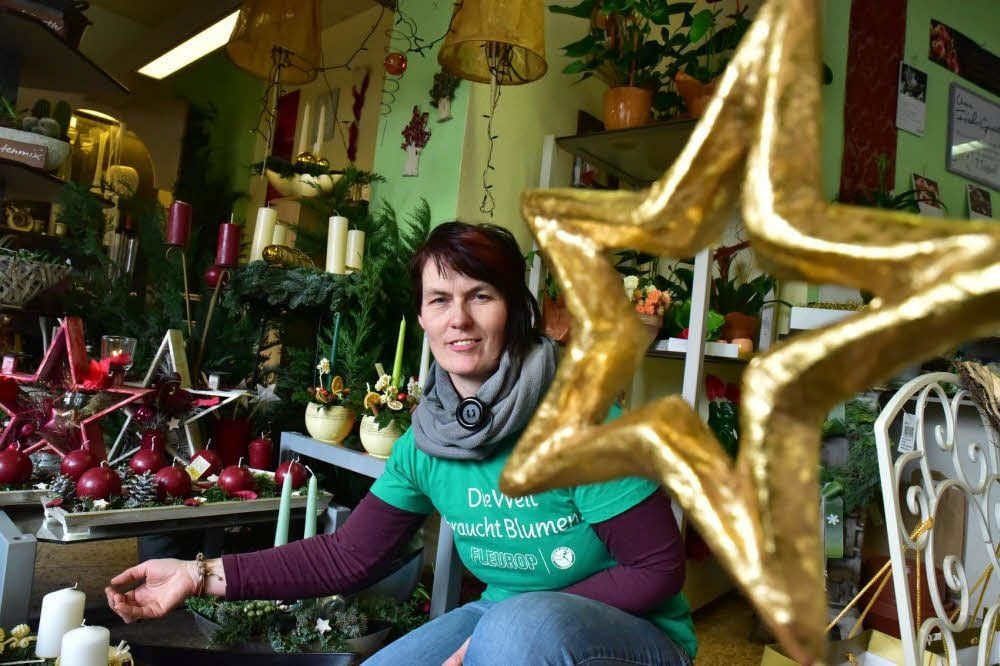 Zum ersten Mal bei der Höfischen Weihnacht Sonntag dabei: Floristin Sandra Lange macht bei Thills mit.
