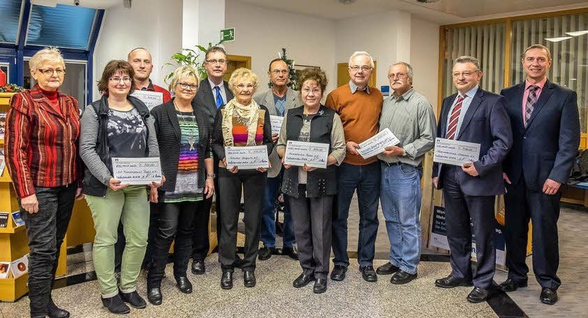 Sieben Vereine wurden mit Spenden bedacht.
