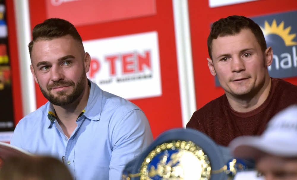 Dominic Bösel (l.) und Robert Stieglitz - zwei Kumpel bald als Konkurrenten im Ring?