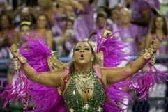 Preta Gil, Tochter des brasilianischen Kulturministers Gilberto Gil beim Karneval in Rio 2007 (Foto: dpa)