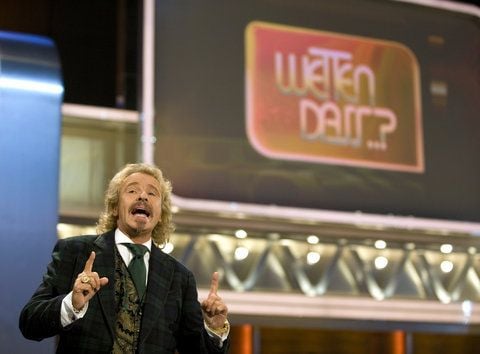 Moderator Thomas Gottschalk in der ZDF-Show "Wetten, dass...?". (FOTO: DPA)