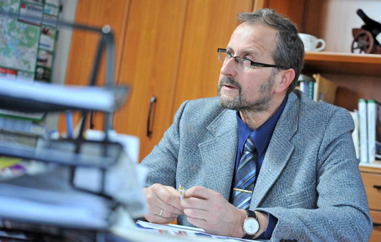 Eberhard Berger (CDU), Bürgermeister Stadt Raguhn-Jeßnitz, übt sein Amt vorerst nicht weiter aus.