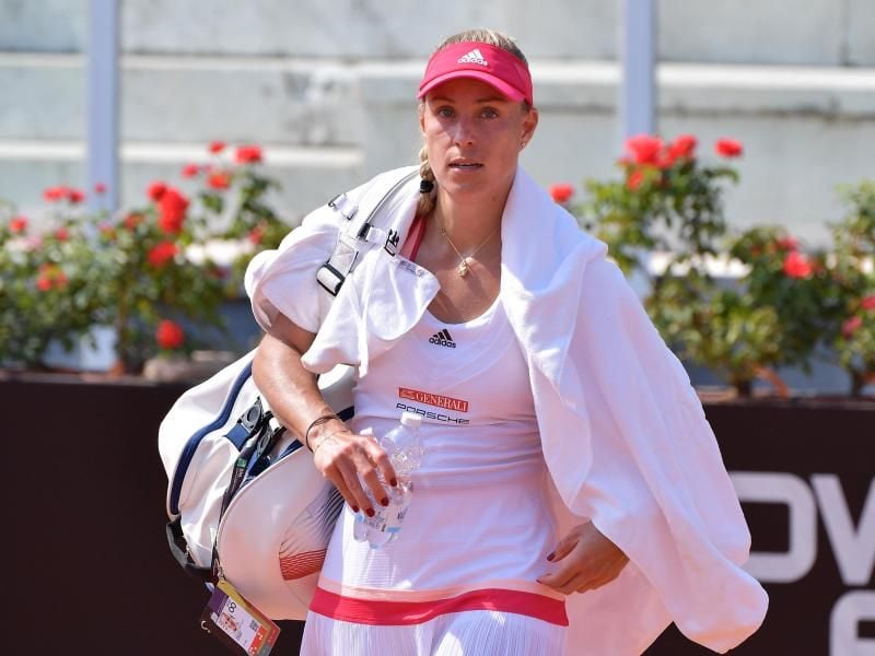 Angelique Kerber schied in der ersten Runde in Rom bereits aus. Foto: Alfredo Falcone/LaPresse via ZUMA Press/dpa