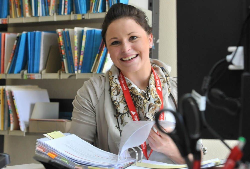 Bianca Redemske will einmal Bürokauffrau werden.