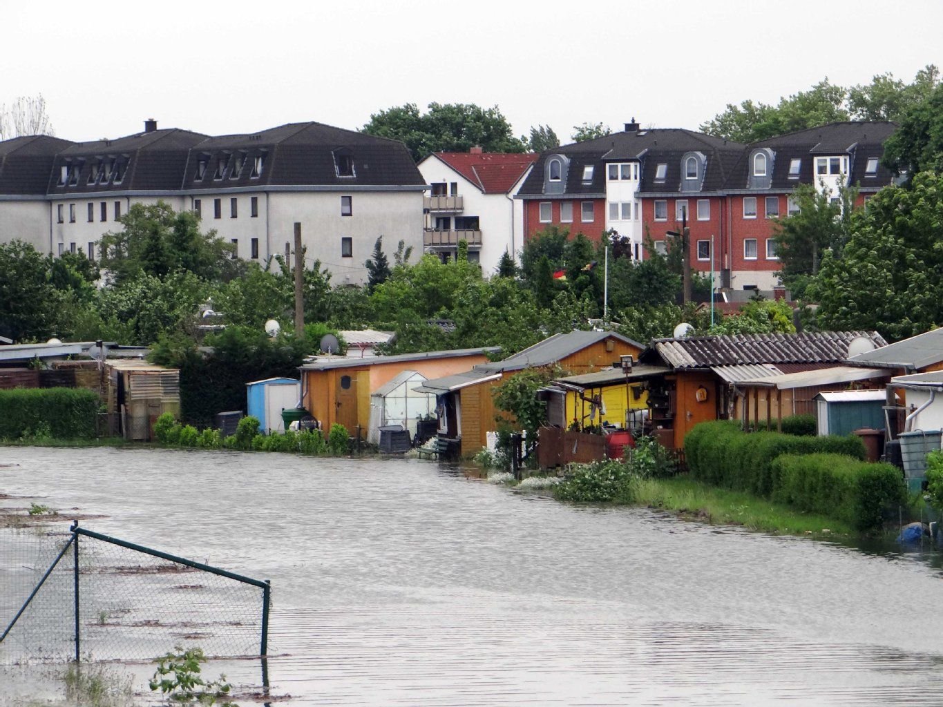 Ein Siel soll künftig Überflutungen Bitterfelds verhindern.