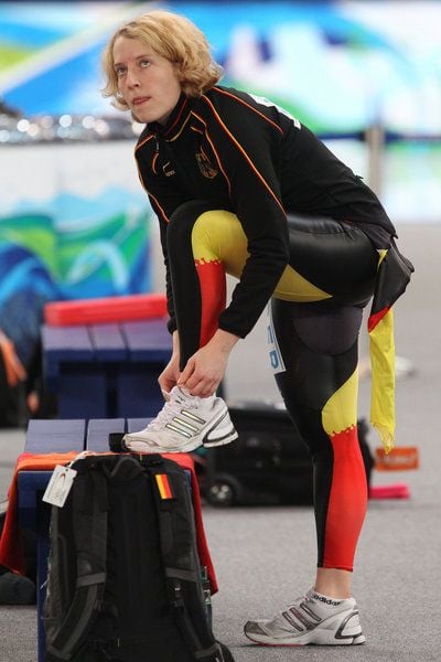 Eisschnelläuferin Katrin Mattscherodt ist disqualifiziertworden. (FOTO: DPA)