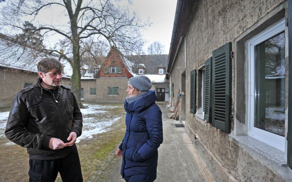 Projektkoordinatorin Kati Ehlert und Lutz Schneider von der Gemeindeverwaltung