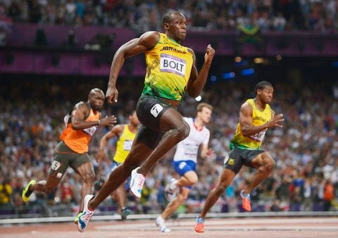 Usain Bolt lief erneut der Konkurrenz davon: Olympiasieger über 200 Meter. (FOTO: DPA)