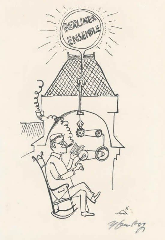Herbert Sandbergs bekannte Lithografie „Berliner Ensemble“ (1956)
