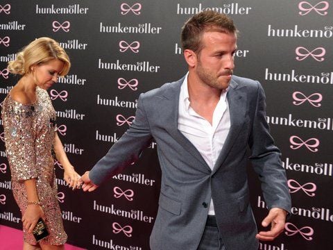 Das niederländische Ehepaar Sylvie und Rafael van der Vaart kommt am 04.07.2012 zur Mercedes-Benz Fashion Week in Berlin. (FOTO: DPA)