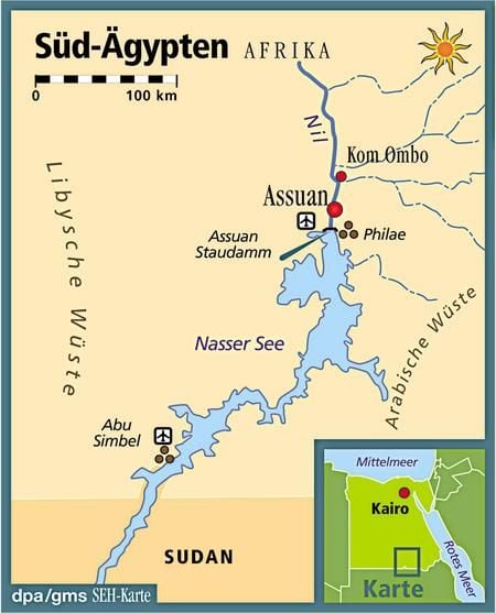 Süd-Ägypten. (Grafik:dpa)