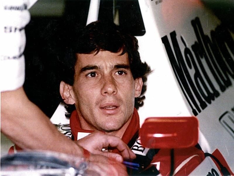 Wäre am 21. März 2020 61 Jahre alt geworden: Der brasilianische Formel-1-Pilot Ayrton Senna. Foto: EPA/dpa