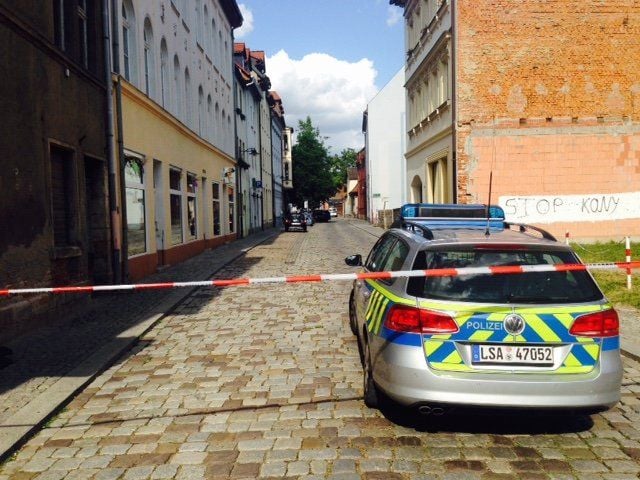 Die Große Kalandstraße in Weißenfels ist derzeit wegen eines Polizeieinsatzes gesperrt.