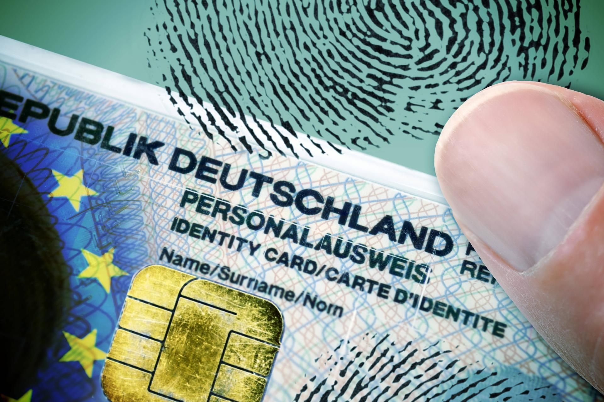 Der Fingerabdruck wird ab August 2021 auf deutschen Personalausweisen zu finden sein.