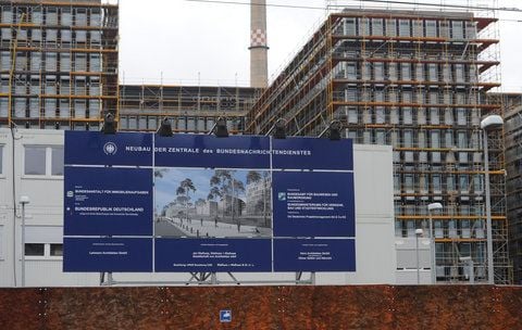 Baustelle des Neubaus des Bundesnachrichtendienstes (BND) in Berlin. (FOTO: DPA/ARCHIV)